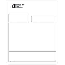 Custom Laser General Purpose Form For Sage Peachtree, 8 1/2" x 11", 1 Part, Box Of 250