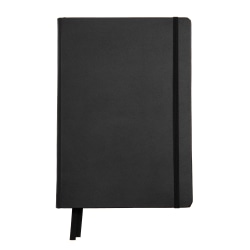 Russell & Hazel A5 Hardcover Vegan Leather Journal, 5-15/16" x 8-3/8", 252 Pages, Black
