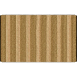 Flagship Carpets Basketweave Stripes Classroom Rug, 7 1/2' x 12', Brown