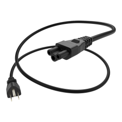 UNC Group - Power cable - NEMA 5-15P to IEC 60320 C5 - AC 250 V - 10 A - 10 ft - black