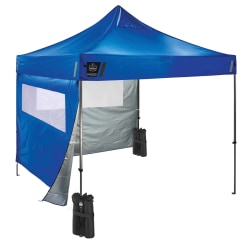 Ergodyne SHAX 6052 Heavy-Duty Pop-Up Tent Kit, 120", Blue