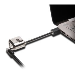 Kensington MiniSaver Mobile Lock - Keyed Lock - Black - Carbon Steel, Steel - 6 ft
