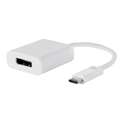 UNC Group - USB / DisplayPort adapter - 24 pin USB-C (M) to DisplayPort (F) - Thunderbolt 3 / USB / DisplayPort - white