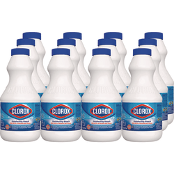 Clorox® Concentrated Regular Disinfecting Bleach, 24 oz Bottle, 12/Carton