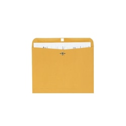 Quality Park® Redi-File™ Clasp Envelopes, 9" x 12", Brown, Box Of 100
