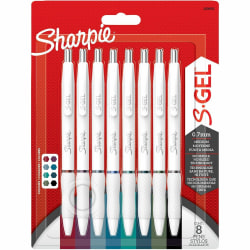 Sharpie S-Gel Pens - 0.7 mm Pen Point - Assorted Ink - Gel-based - 8 / Pack