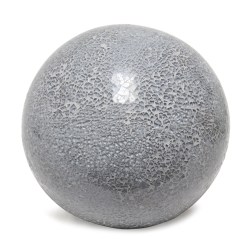 Simple Designs 1-Light Mosaic Stone Ball Table Lamp, 7-3/4"H, Gray