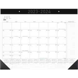 AT-A-GLANCE® Contemporary Academic Monthly Desk Pad Calendar, 21-3/4" x 17", July 2023 To June 2024, AY24X00