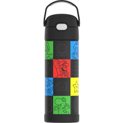 Thermos Licensed FUNtainer Hydration Bottle, 16 Oz, Super Mario Bros