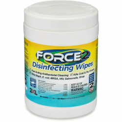 2XL Force2 Disinfecting Wipes, 6.75" x 6", 407 Count, 1/Pack