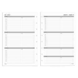 2027 TUL® Discbound Weekly Planner Refill Pages Set, Junior Size, January To December, Total Qty 1