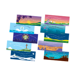 Barker Creek® Chart Set, Scripture, 8 1/2" x 22", Grades Pre-K+, Pack Of 10