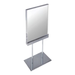 Azar Displays Elite Series Acrylic Vertical Block Countertop Sign Holder, 11"H x 8-1/2"W, Clear