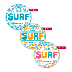 Custom Printed 1, 2 Or 3 Color Bumper Stickers, Circle, 5", Box Of 125 Stickers
