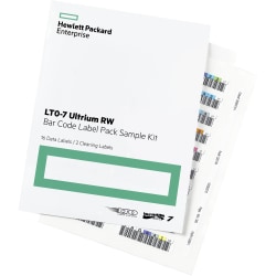 HPE LTO-7 Ultrium Re-writable Bar Code Label Pack