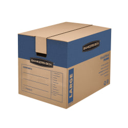 Bankers Box® SmoothMove™ Prime Moving & Boxes, 18" x 18" x 24", Kraft, Case Of 6