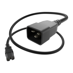 UNC Group - Power extension cable - IEC 60320 C15 to IEC 60320 C20 - 250 V - 15 A - 1.83 m - black