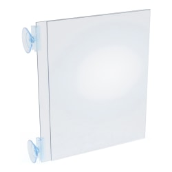 Azar Displays Vertical/Horizontal Sign Frames With Suction Cups, 8-1/2" x 11", Pack Of 10 Frames
