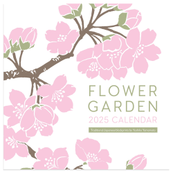 2025 TF Publishing Monthly Mini Wall Calendar, 7" x 7", Flower Garden, January 2025 To December 2025
