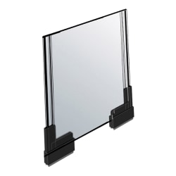 Azar Displays Acrylic Vertical 2-Sided Magnetic Boot Sign Holders, 11"H x 8-1/2"W x 1/4"D, Clear, Pack Of 2 Holders