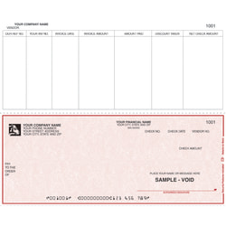 Continuous Accounts Payable Checks For Sage Peachtree®, 9 1/2" x 7", Box Of 250, AP34, Bottom Voucher