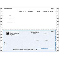 Custom Continuous Accounts Payable Checks For DACEASY®, 9 1/2" x 7", Box Of 250