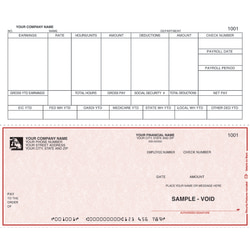 Custom Continuous Payroll Checks For DACEASY®, 9 1/2" x 7", Box Of 250