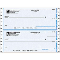 Custom Continuous Multipurpose Draft Checks For MECA®, 9 1/2" x 3 1/2", Box Of 250