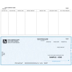 Continuous Accounts Payable Checks For Sage Peachtree®, 9 1/2" x 7", 2-Part, Box Of 250, AP34, Bottom Voucher