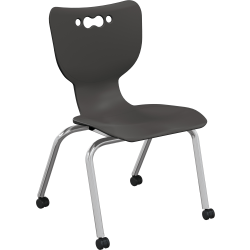 MooreCo Hierarchy No Arms Casters Chair, Black
