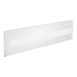 Azar Displays Acrylic U-Frame Nameplate Sign Holders, 2-1/2"H x 11-1/2"W x 3/16"D, Clear, Pack Of 10 Sign Holders