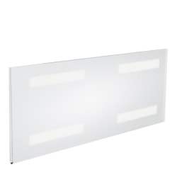 Azar Displays Acrylic Horizontal Wall-Mount Sign Holders, 6"H x 16"W x 3/8"D, Clear, Pack Of 10 Holders