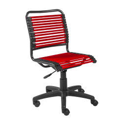 Eurostyle Allison Bungie Low-Back Commercial Office Chair, Black/Red