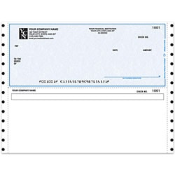 Custom Continuous Multipurpose Voucher Checks For ACCPAC®, 9 1/2" x 7", 2-Part, Box Of 250