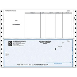 Continuous Accounts Payable Checks For Sage Peachtree®, 9 1/2" x 7", 3-Part, Box Of 250, AP94, Bottom Voucher