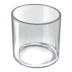 Azar Displays Deluxe Display Cylinders, Small Size, 5" x 5", Clear, Pack Of 4