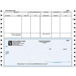 Custom Continuous Payroll Checks For MAS90/MAS200/MAS500®, 9 1/2" x 7", 3-Part, Box Of 250