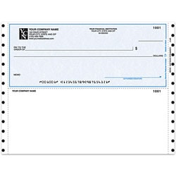 Custom Continuous Multipurpose Voucher Checks For Quicken® / Quickbooks® / Microsoft®, 9 1/2" x 7", 3-Part, Box Of 250
