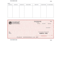 Custom Laser Accounts Payable Checks For Sage Peachtree®, 8 1/2" x 11", 2-Part, Box Of 250