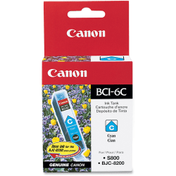 Canon® BCI-6C Cyan Ink Tank, 4706A003