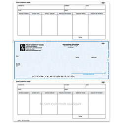 Laser Accounts Payable Checks For One Write Plus®, 8 1/2" x 11", 2-Part, Box Of 250, AP60, Middle Voucher