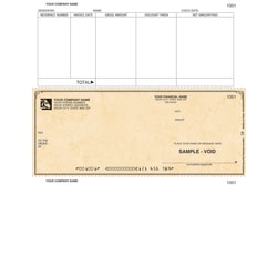 Custom Laser Accounts Payable Checks For ACCPAC®, 8 1/2" x 11", 2-Part, Box Of 250