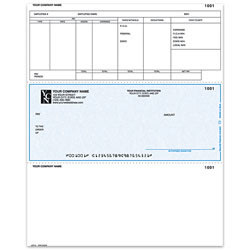 Custom Laser Payroll Checks For Great Plains®, 8 1/2" x 11", 2-Part, Box Of 250