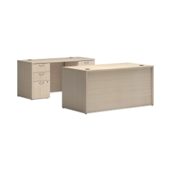 HON Mod Executive Workstation, Desert Oak