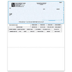 Custom Laser Payroll Checks For ACCPAC®, 8 1/2" x 11", 2-Part, Box Of 250