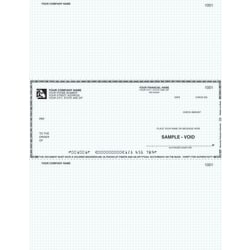 Custom Laser Multipurpose Voucher Checks, For RealWorld®, 8 1/2" x 11", 2-Part, Box Of 250