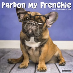 2026 Willow Creek Press Animals Monthly Wall Calendar, 12" x 12", Pardon My Frenchie, January To December, 52310