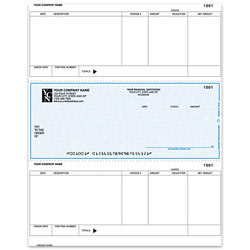 Laser Accounts Payable Checks For RealWorld®, 8 1/2" x 11", Box Of 250, AP84, Middle Voucher