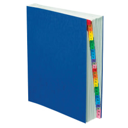Oxford® Daily Desk File/Sorter, Letter Size, 30% Recycled, Black/Blue