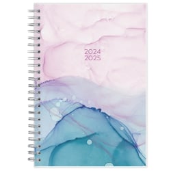 2024-2025 Blue Sky Weekly/Monthly Planning Calendar, 5" x 8", July To June, Sonic Frosted, 146924